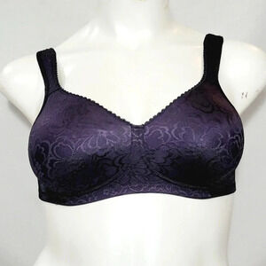 36B Playtex 18 Hour Lift &  Support Wire Free‎ Bra Black NWOT